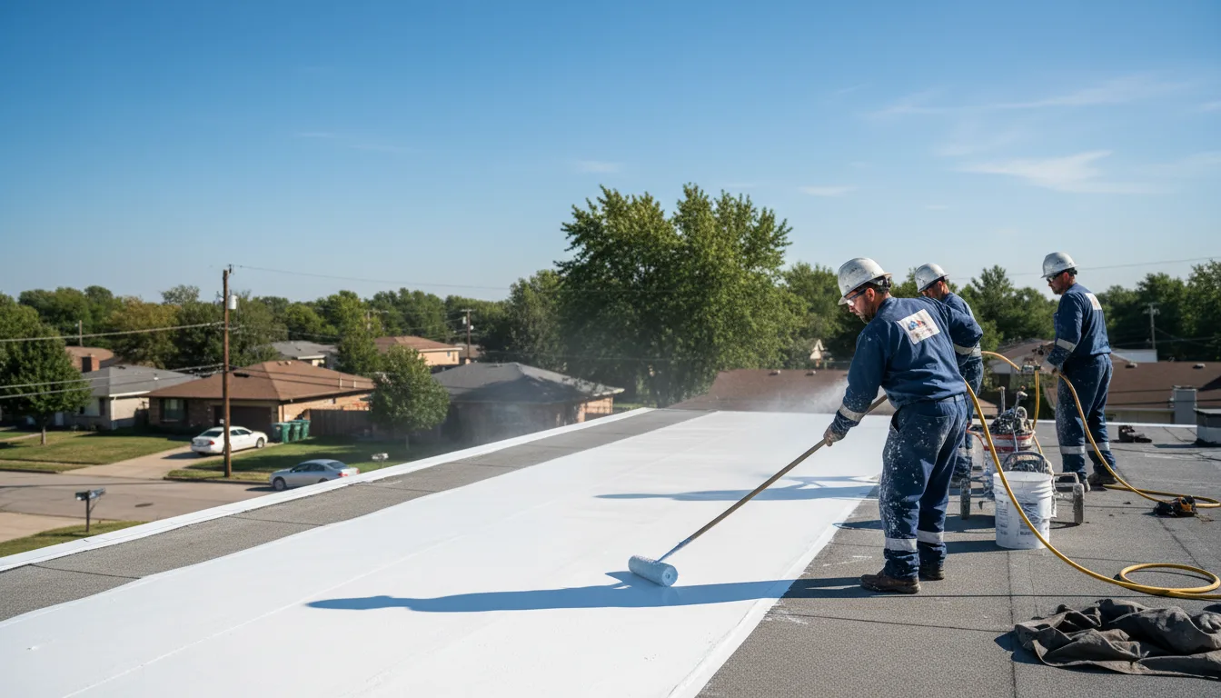 Commercial roof coating in Lowry City, MO near me